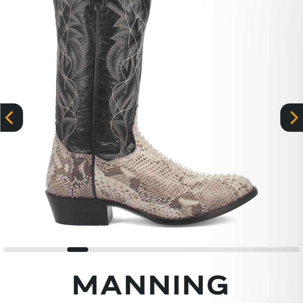 Dan Post python cowboy boots - image 13